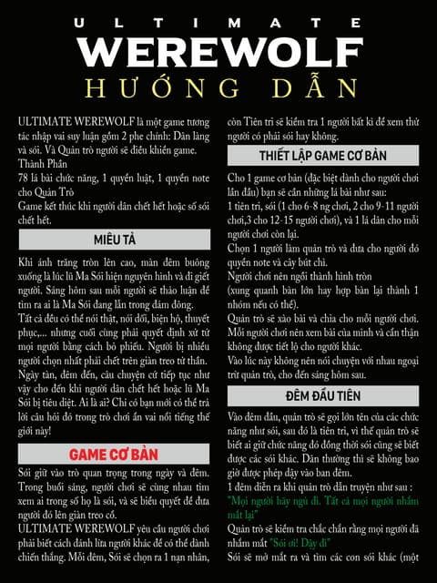Lời dẫn quản trò Ma Sói hay nhất - Thu hút người chơi và tạo không khí game đỉnh cao