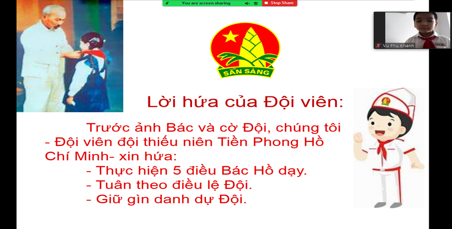 Lời Hứa Của Đội Viên Khi Được Kết Nạp Vào Đội Thiếu Niên Tiền Phong Hồ Chí Minh Gallery 2