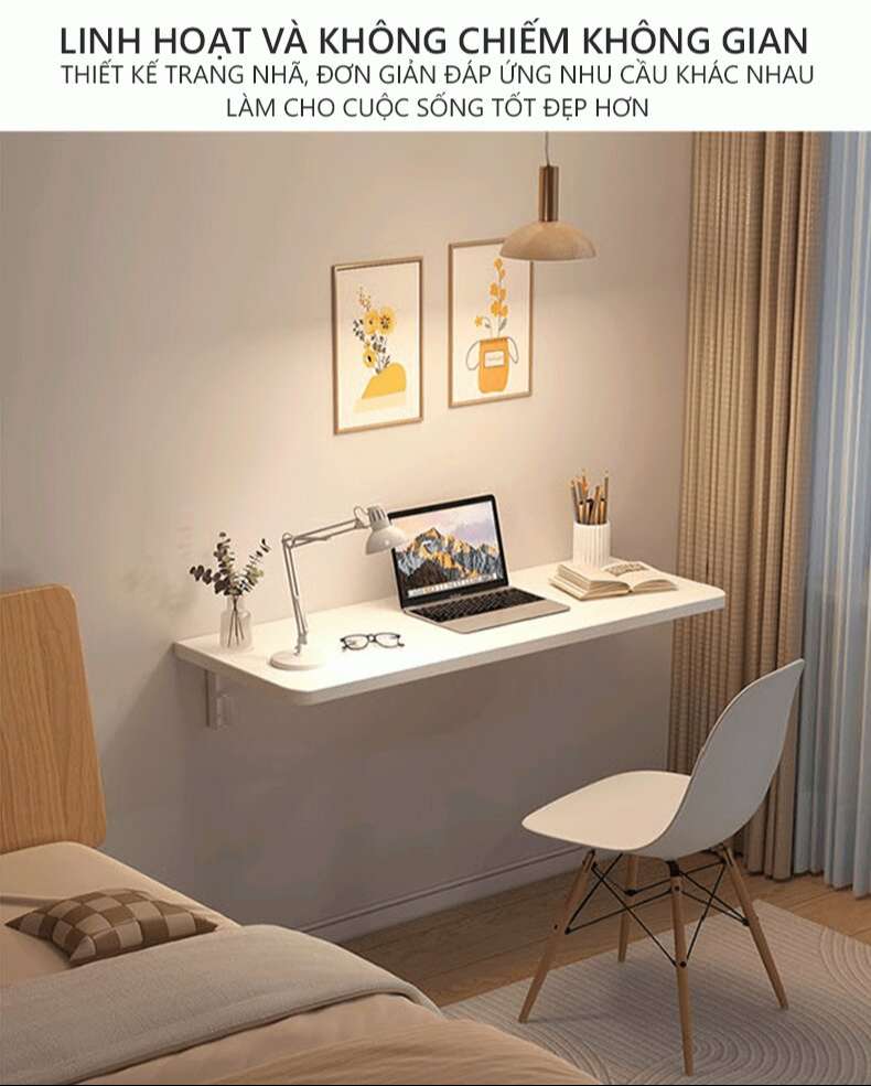 Bàn Gấp Gọn Treo Tường: Giải Pháp Tiết Kiệm Không Gian Thông Minh Gallery 1