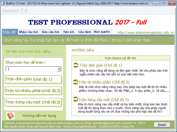 Phần mềm trộn câu hỏi trắc nghiệm: Giải pháp tối ưu cho việc tạo đề thi Gallery 1