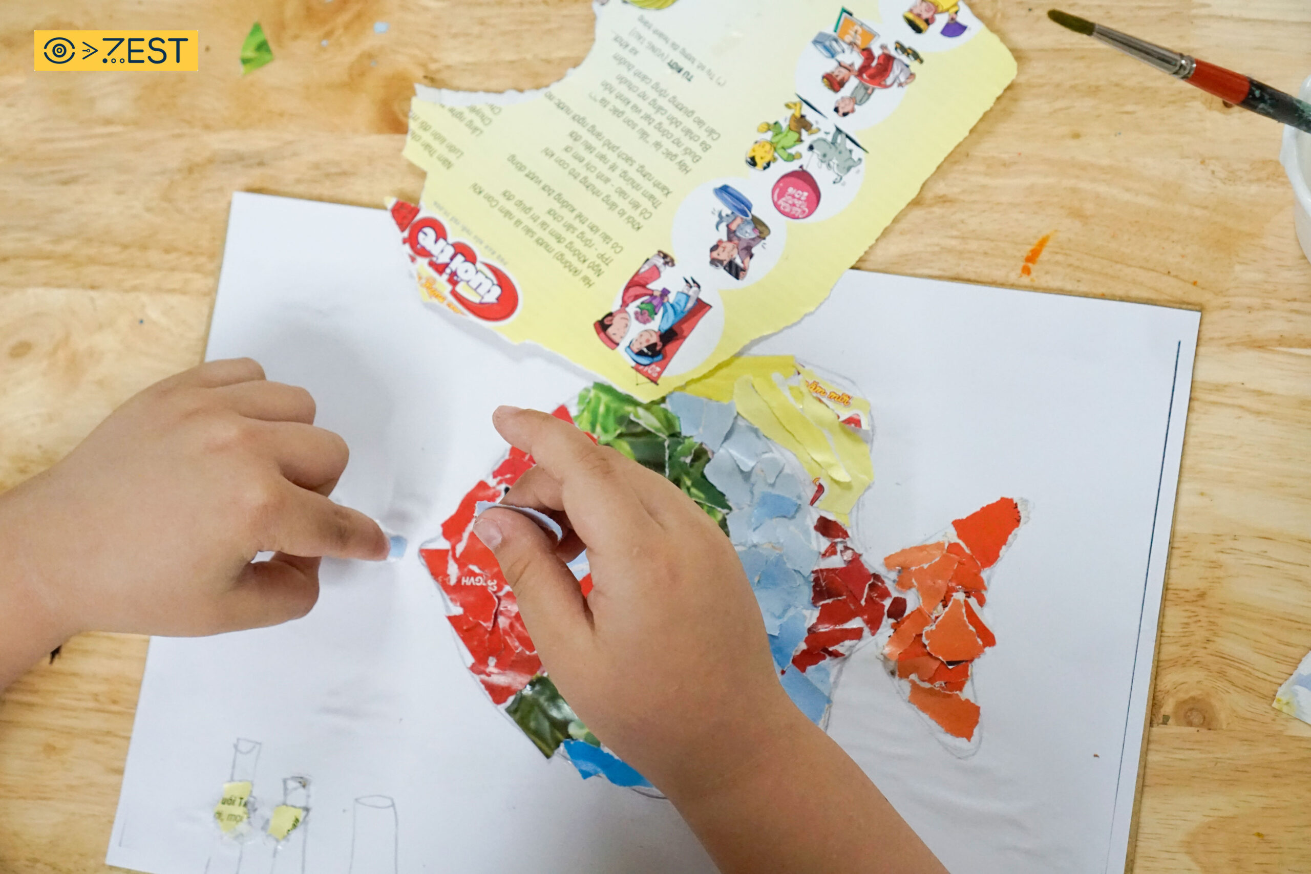 Xé dán con vật: Thế giới động vật đầy màu sắc cho bé Gallery 1