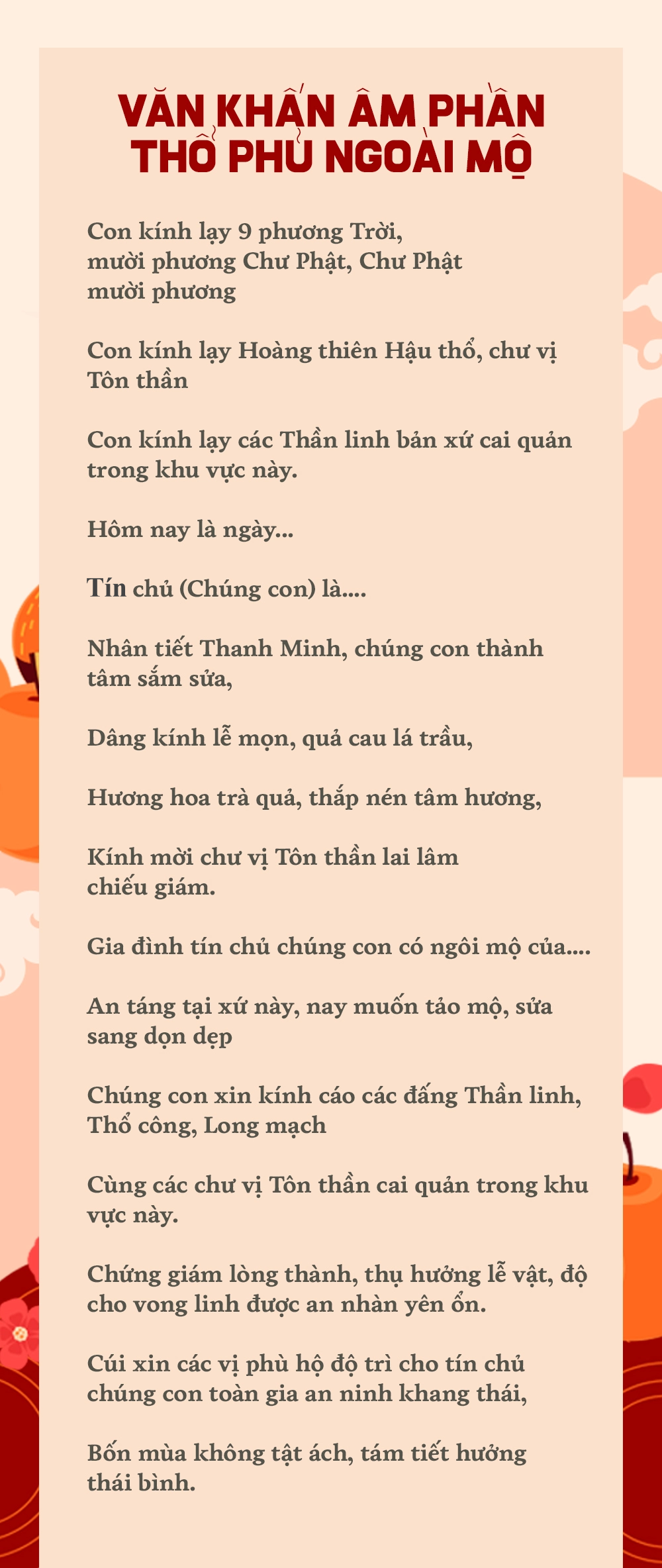 Khấn Thanh Minh Ngoài Mộ: Lời Khấn Và Cách Thực Hiện Gallery 1