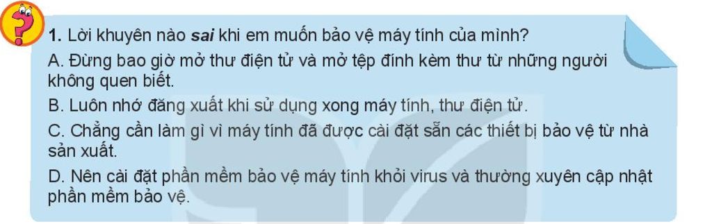 Lời khuyên sai khi muốn bảo vệ máy tính của bạn