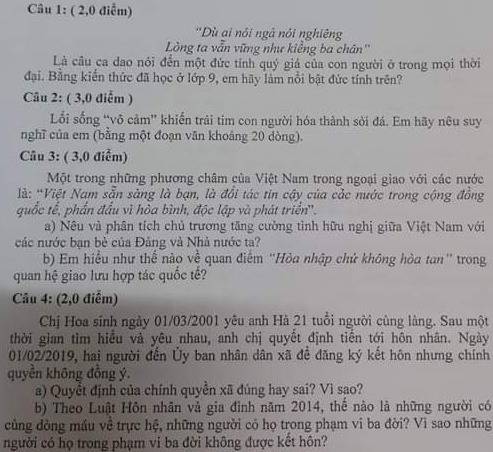 Lối sống vô cảm khiến trái tim con người hóa thành sỏi đá - Suy nghĩ của em