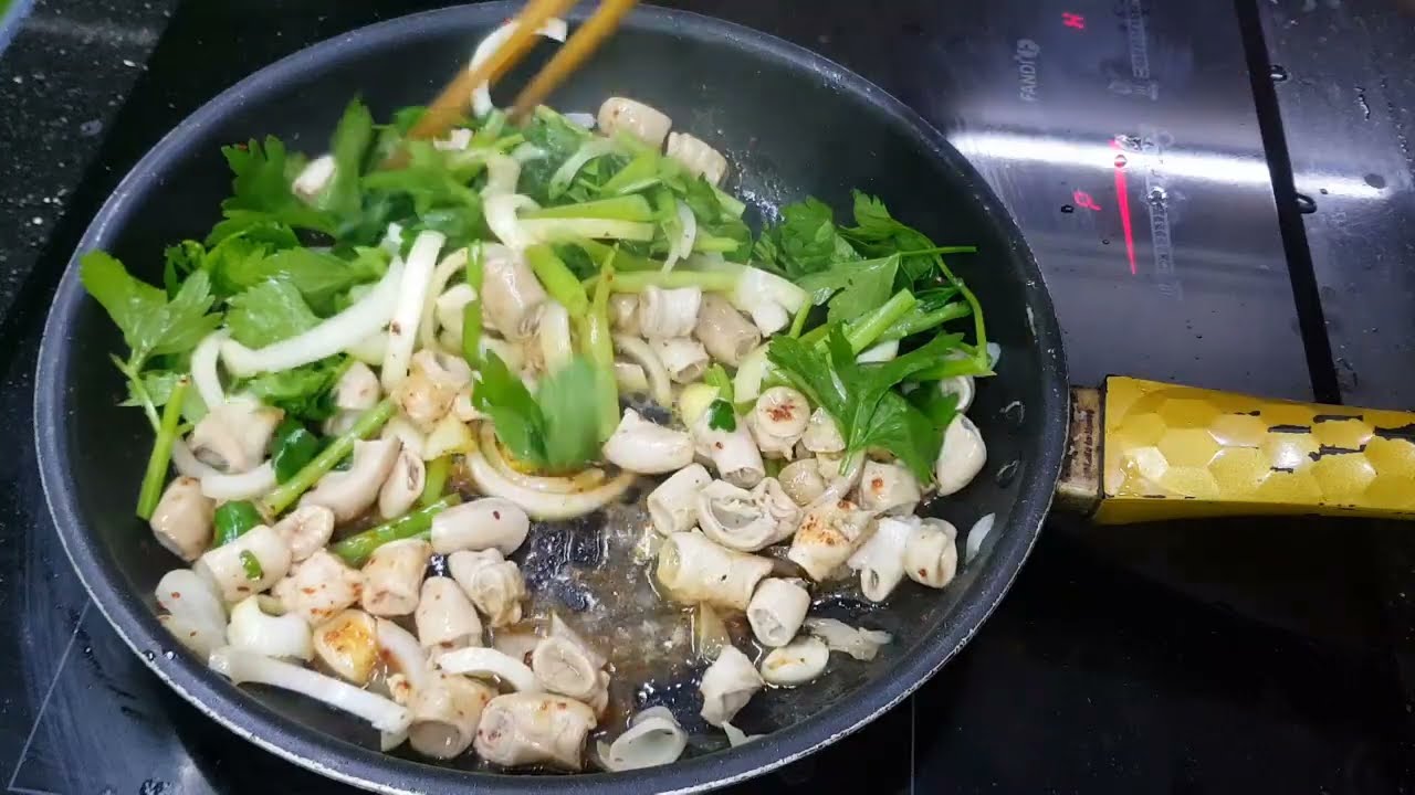 Lòng trâu xào gì ngon?