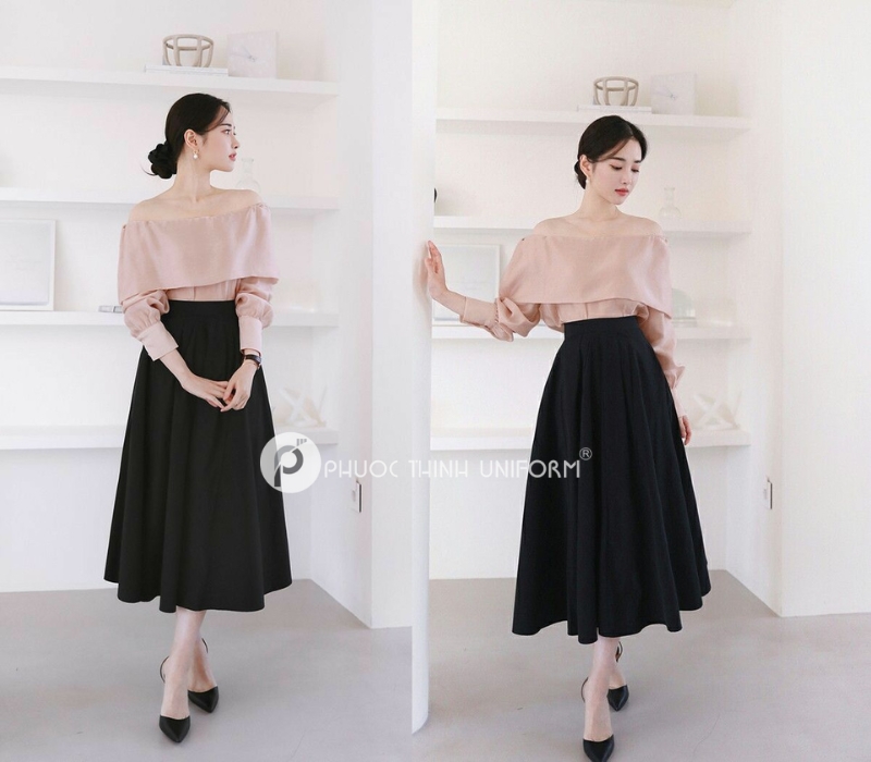 Chân Váy Xòe Dài Qua Gối: Kiểu Dáng Thời Trang & Sang Trọng Gallery 1