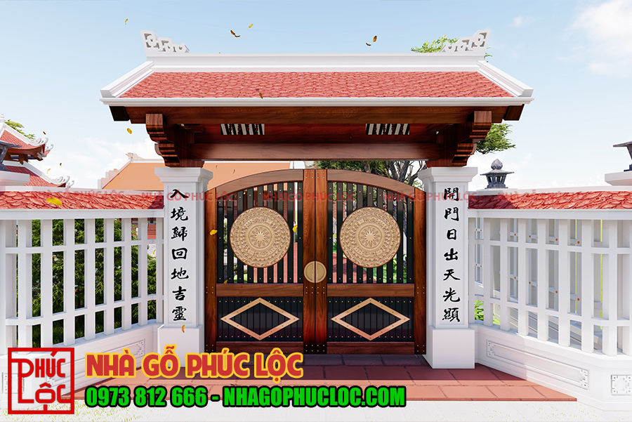 Cổng Nhà Gỗ Đẹp - Sang Trọng Và Bền Vững Gallery 1