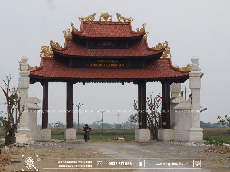 Mẫu Cổng Làng Đẹp Bằng Sắt Gallery 2