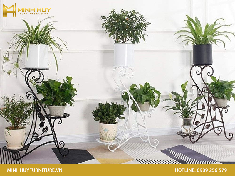 Kệ sắt để cây cảnh ngoài trời Gallery 1