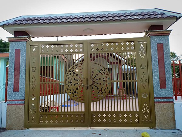 Mẫu Cửa Cổng Sắt 2 Cánh Đẹp, Đơn Giản Gallery 2