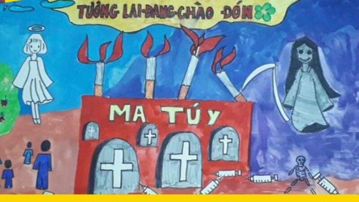 Tranh cổ động phòng chống ma túy đơn giản Gallery 2