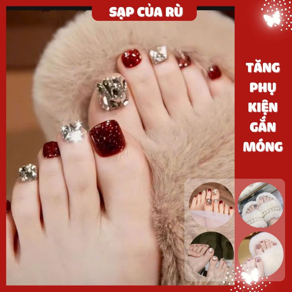 Móng Chân Giả Đính Đá: Sang Trọng Và Lộng Lẫy Cho Mỗi Bước Chân Gallery 1