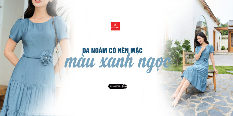 Da ngăm mặc màu xanh ngọc được không? Gallery 1