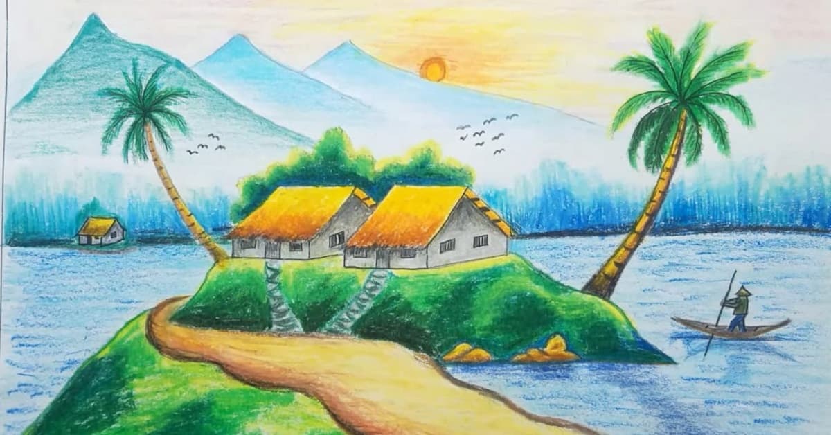 Tranh Vẽ Phong Cảnh Đẹp Gallery 2
