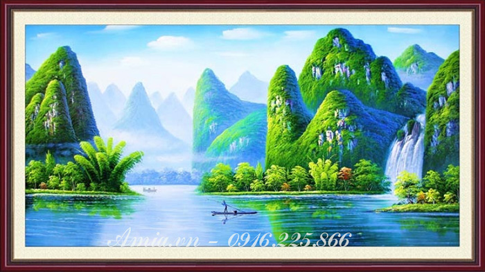 Tranh Phong Cảnh Sông Nước: Thư giãn và tìm hiểu vẻ đẹp thiên nhiên Gallery 2