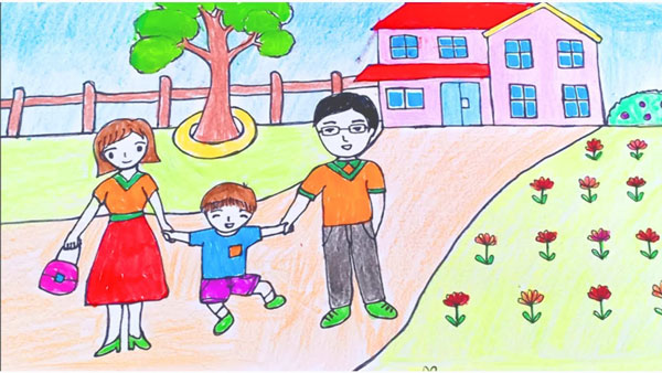 Tranh Về Đề Tài Gia Đình: Hình Ảnh Gắn Kết Tình Thắm Gallery 2