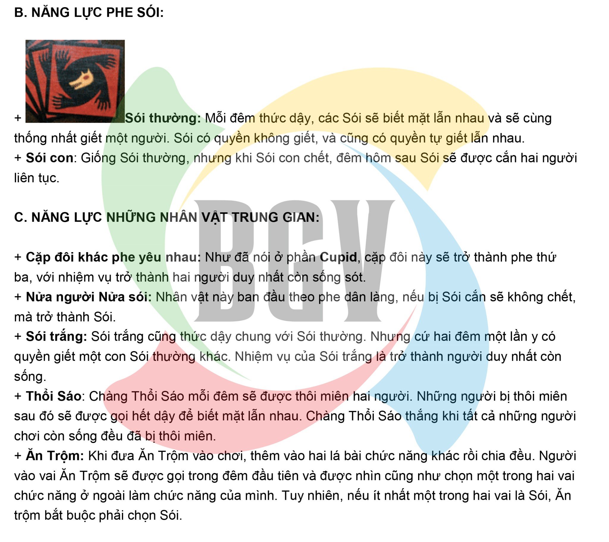 Luật Chơi Bài Ma Sói Chi Tiết và Dễ Hiểu Gallery 2