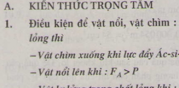 Điều kiện để vật nổi, vật chìm Gallery 1