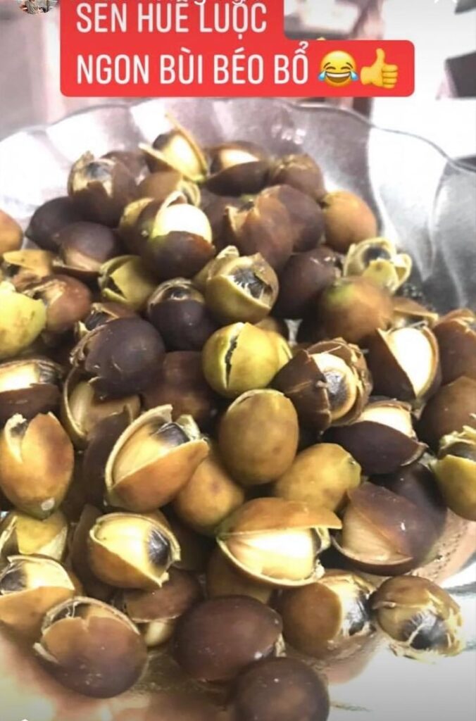 Luộc hạt sen tươi trong bao lâu?