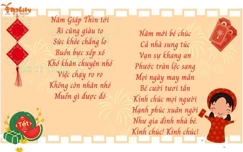 Bài thơ chúc Tết cho bé 2 tuổi Gallery 2