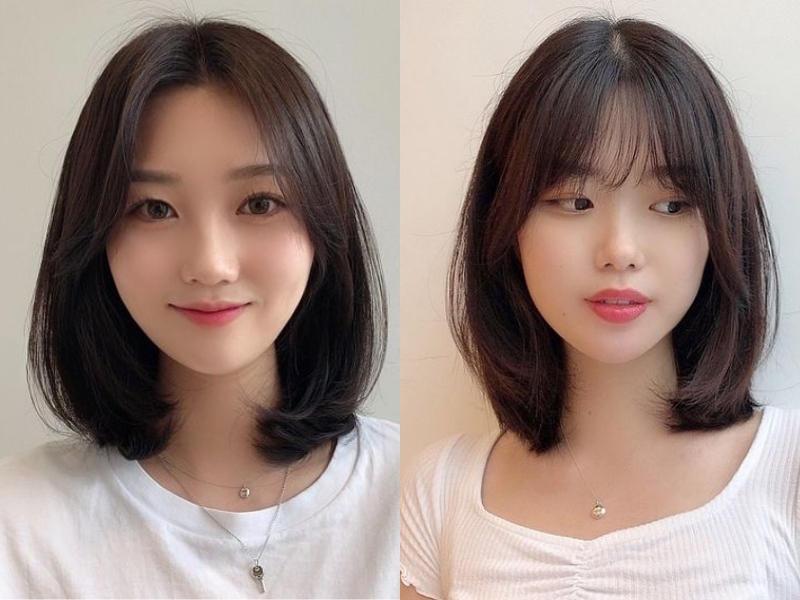 Kiểu Tóc Ngang Vai Đẹp Cho Nữ Mặt Tròn Gallery 2