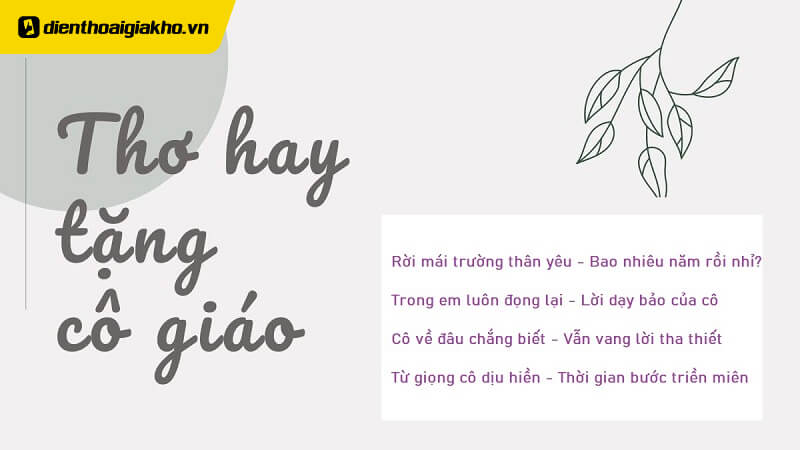 Thơ 8/3 ngắn gọn tặng cô Gallery 2