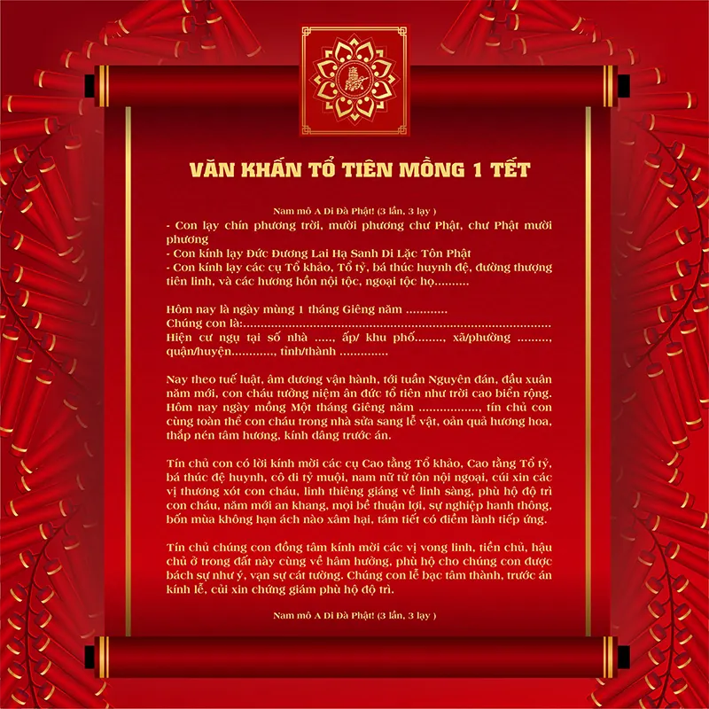 Văn Khấn Gia Tiên Mùng 1 Tết Chuẩn Nhất Gallery 2