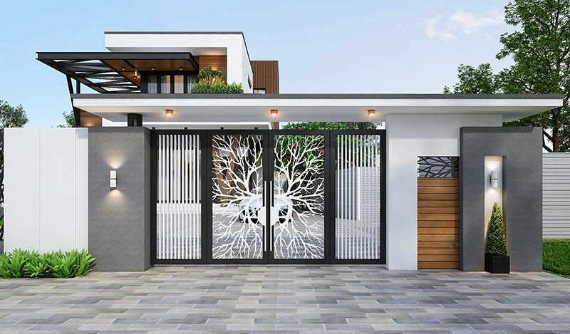 Mẫu Cổng Nhà Đẹp Đơn Giản Gallery 2