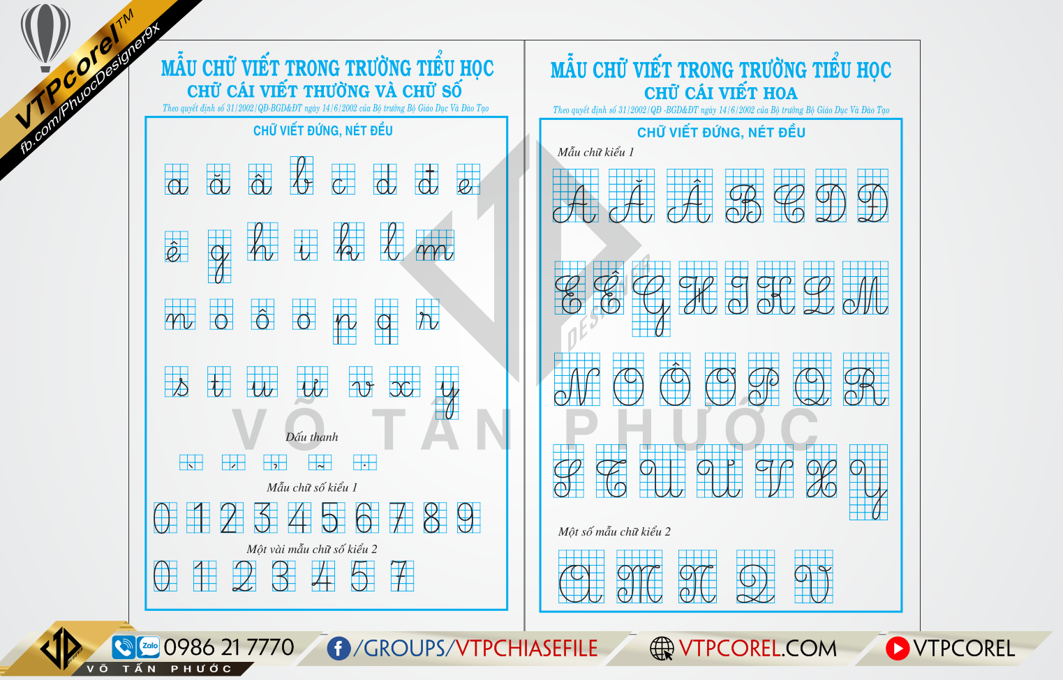 Mẫu Chữ Viết Trong Trường Tiểu Học PDF Gallery 2