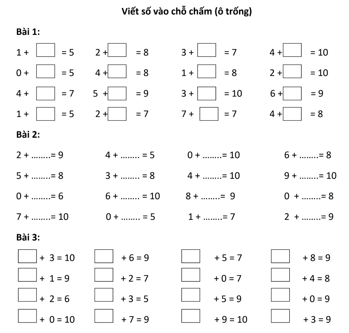 Toán Tiền Tiểu Học PDF Gallery 2