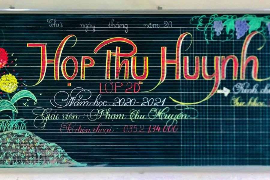 Mẫu vẽ bảng họp phụ huynh đầu năm Gallery 2