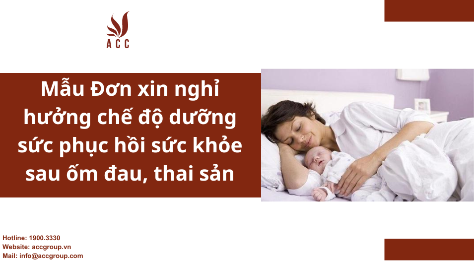 Mẫu đơn xin nghỉ dưỡng sức sau ốm đau Gallery 2