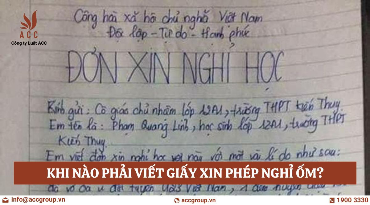 Mẫu Giấy Xin Phép Nghỉ Ốm Chuẩn Và Cách Viết Hiệu Quả Gallery 2