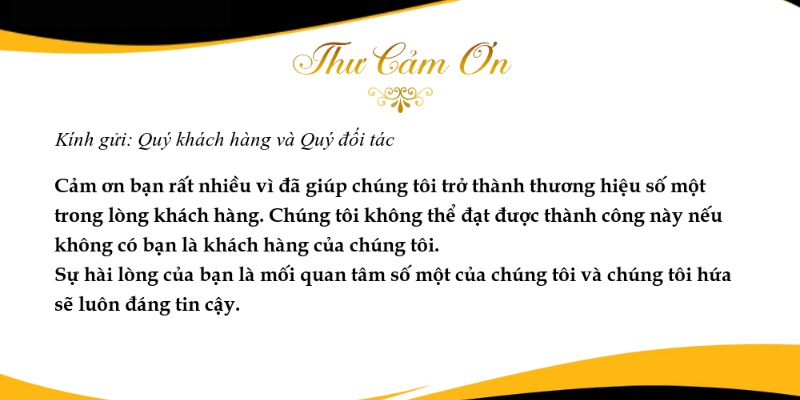 Thư cảm ơn người đã giúp đỡ mình Gallery 2
