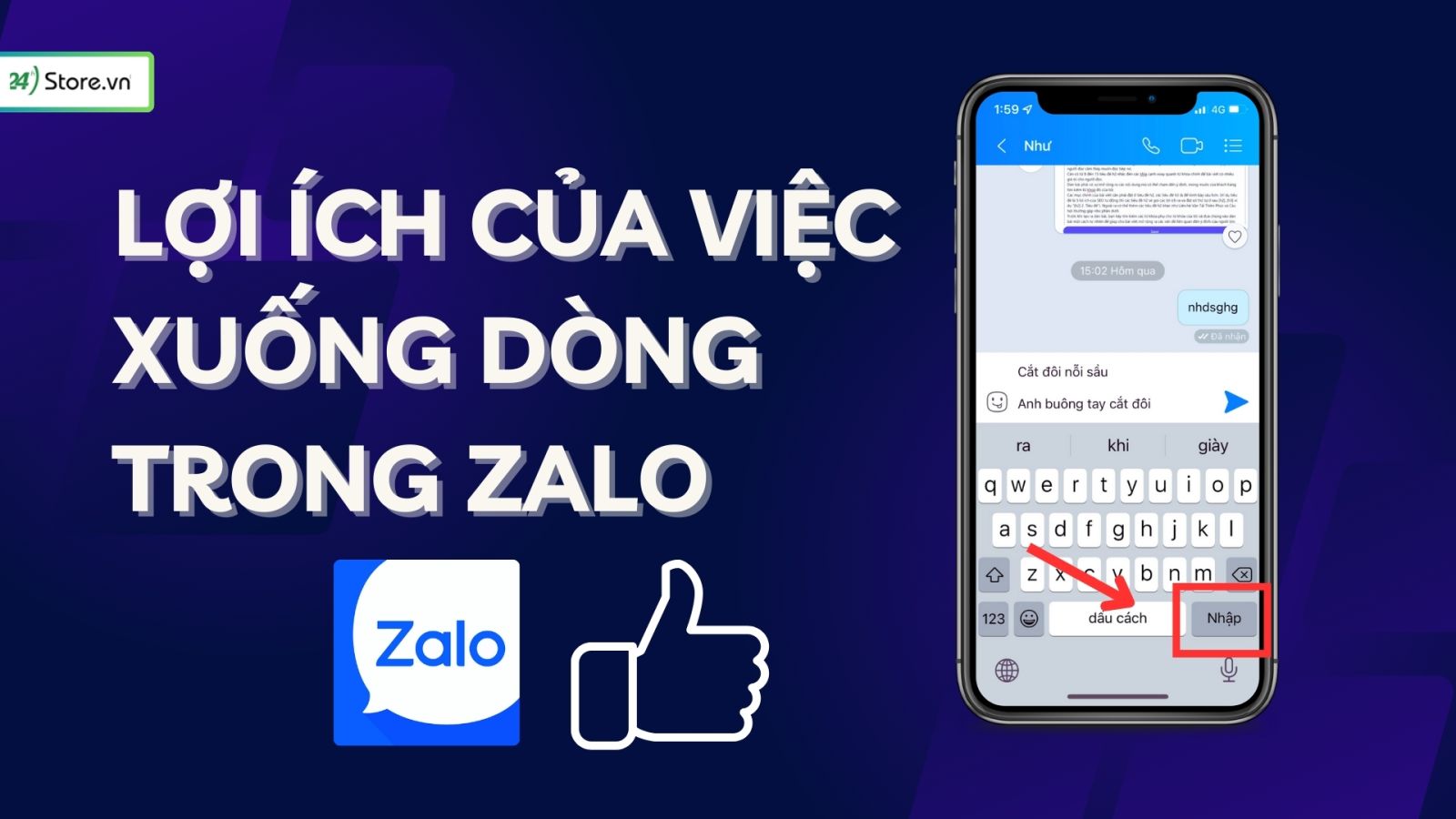 Cách Sử Dụng Dấu Xuống Dòng Trong Zalo Gallery 2