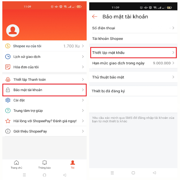 Ví dụ đặt mật khẩu Shopee - Hướng dẫn chi tiết Gallery 2