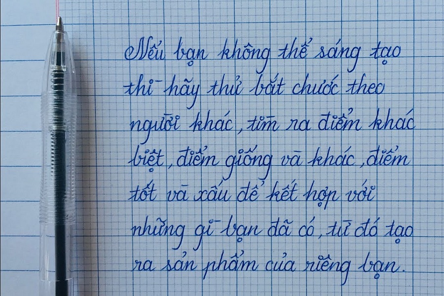 Luyện Chữ Đẹp Cho Người Lớn Bút Bi