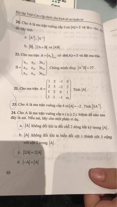 Ma trận vuông cấp 3 là gì?
