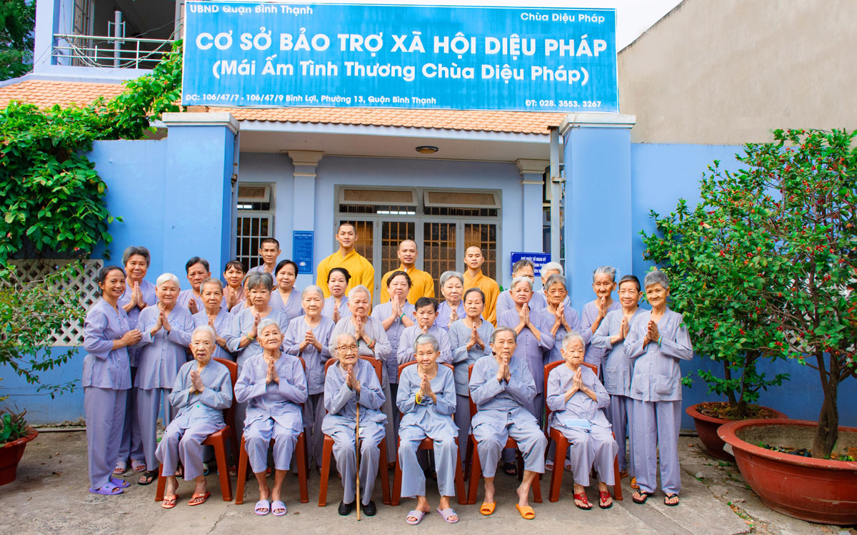 Mái Ấm Tình Thương Chùa Diệu Pháp