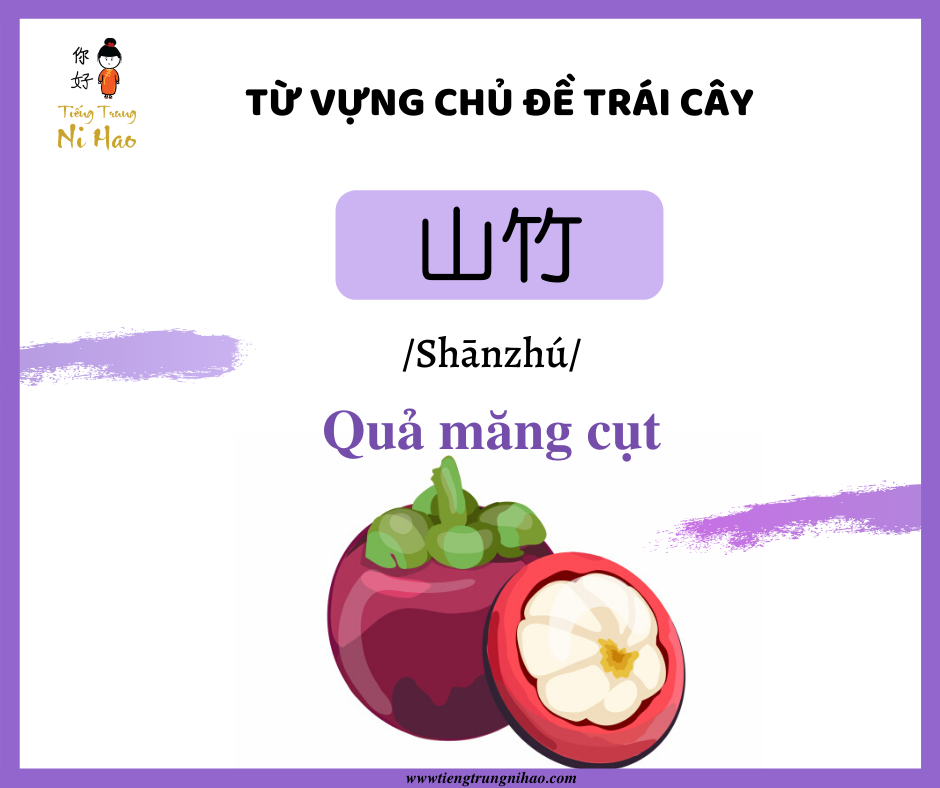 Măng cụt tiếng Trung là gì?