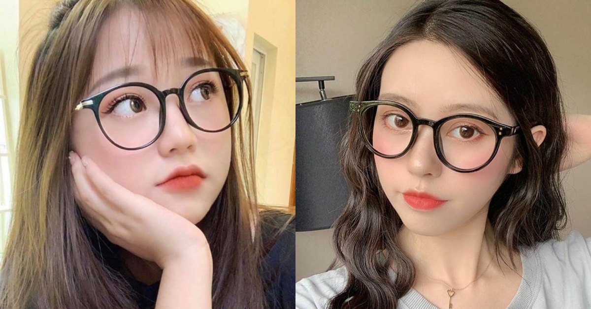 Mặt tròn đeo kính cận gì cho hợp nữ?