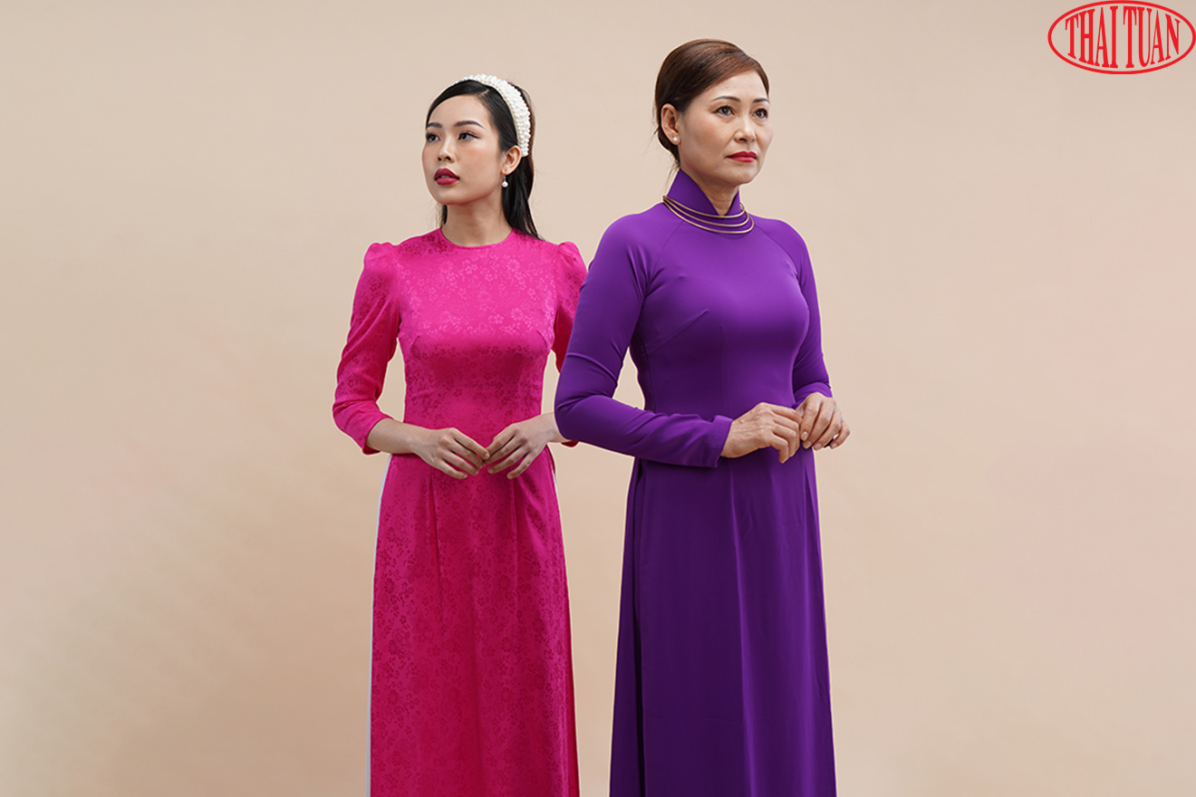 Mẫu Áo Dài Màu Tím Đẹp