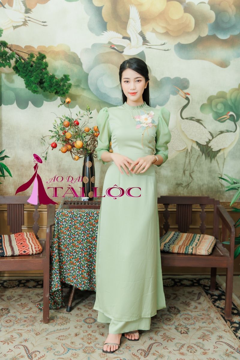 Mẫu Áo Dài Tay Phồng Đẹp