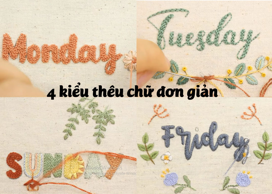 Mẫu Chữ Thêu Đẹp: Khám Phá Thế Giới Chữ Thêu Tinh Xảo