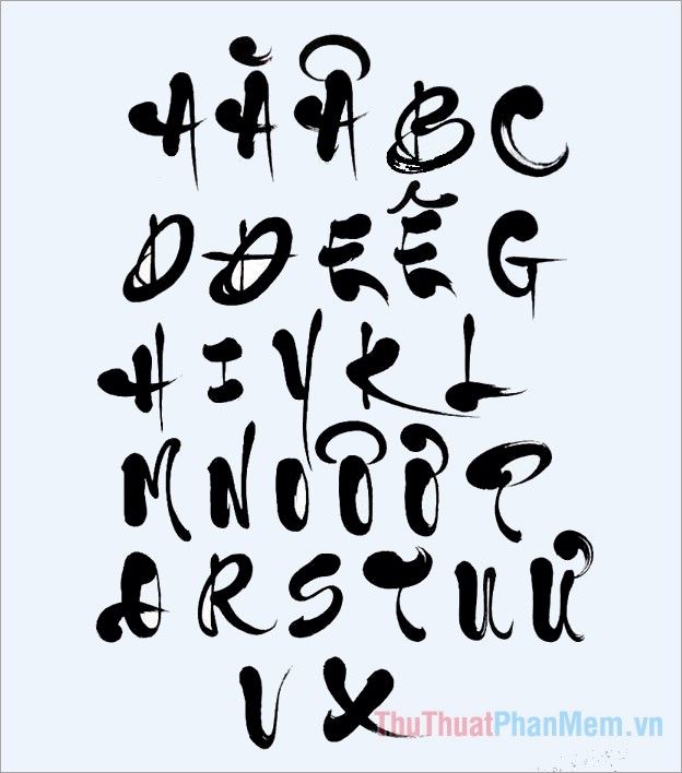 Mẫu Chữ Thư Pháp Đơn Giản Gallery 2