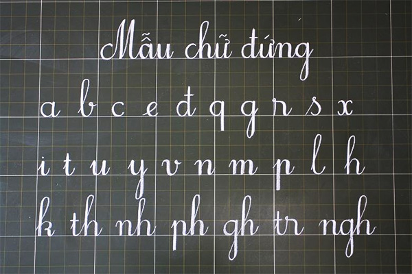 Mẫu Chữ Viết Lớp 1 Chuẩn