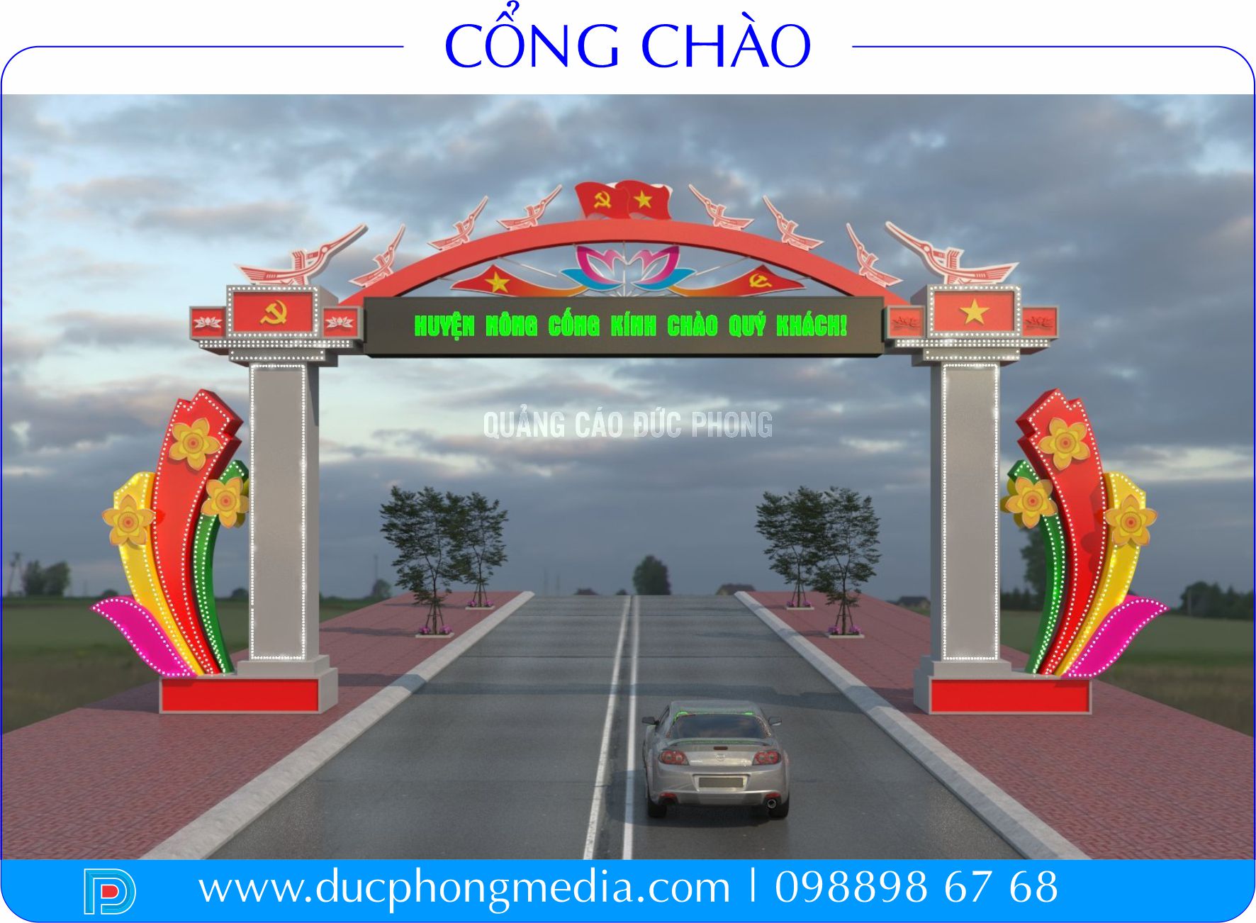 Mẫu Cổng Chào Xóm Đẹp