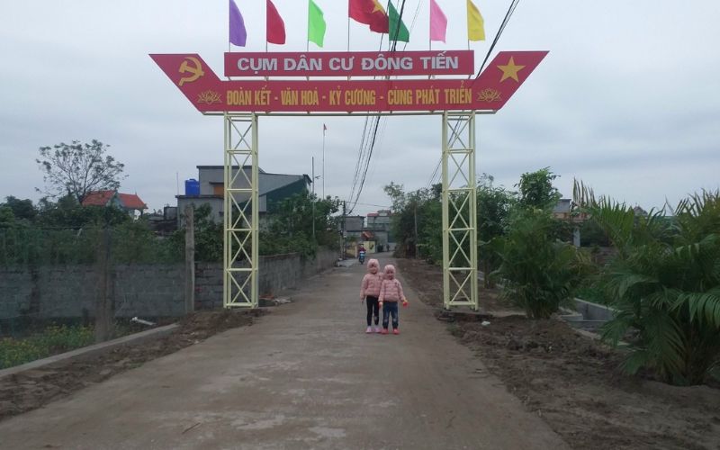 Mẫu Cổng Làng Đẹp Bằng Sắt
