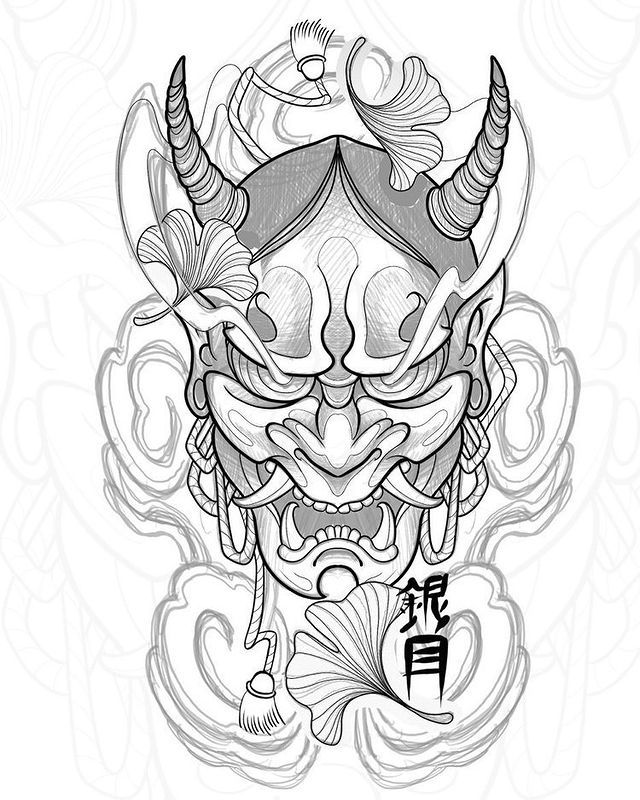 Mẫu Hình Xăm Mặt Quỷ