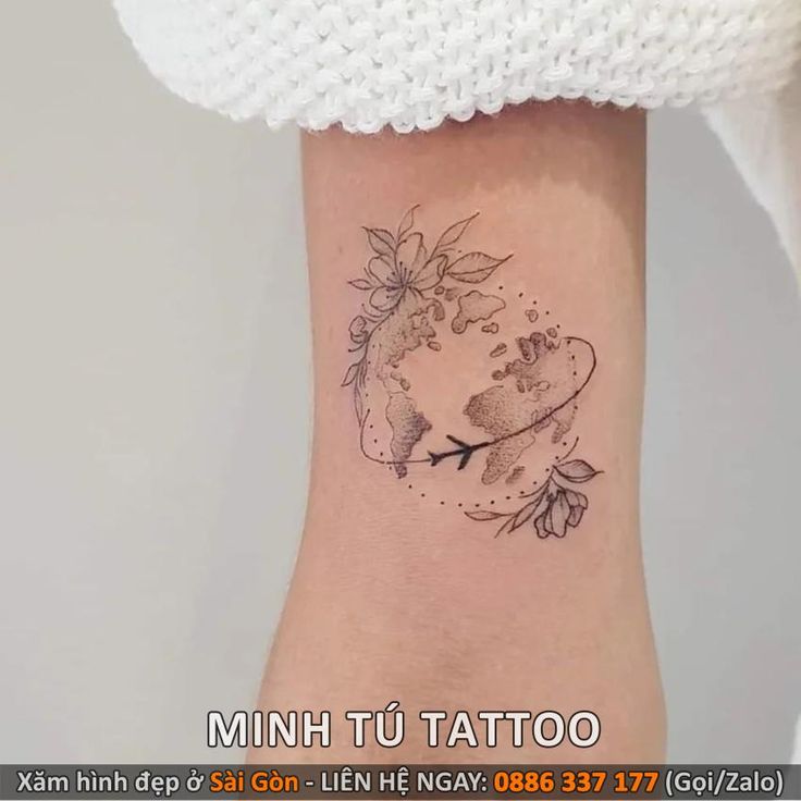 Hình Xăm Trái Đất Mini: Ý Nghĩa, Mẫu Xăm Đẹp Và Địa Chỉ Uy Tín Gallery 2